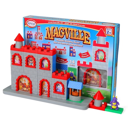 Popular Playthings Magville Castle Magnetic Building Blocks 63002